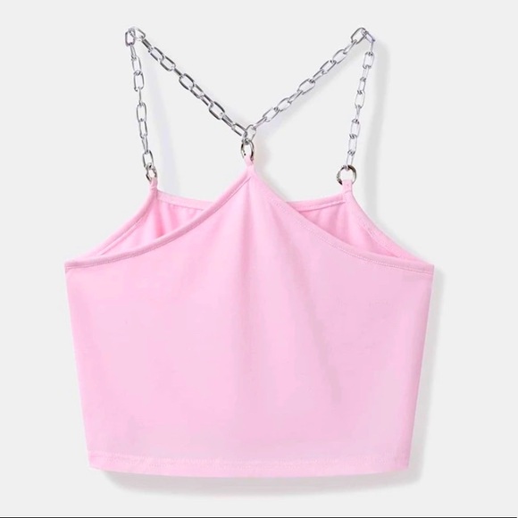 PINK CHAIN CROP TOP 💖⛓💖⛓💖 - Picture 2 of 3